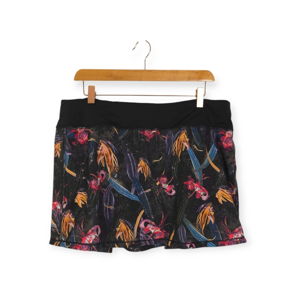 Lululemon Pace Rival Mid-Rise Skirt Veiled Floral Size 14 - Picture 4 of 12